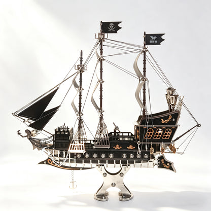 Pirate Ship – 3D Metal Model Kit, DIY Assembly Collectible – 420 Pieces