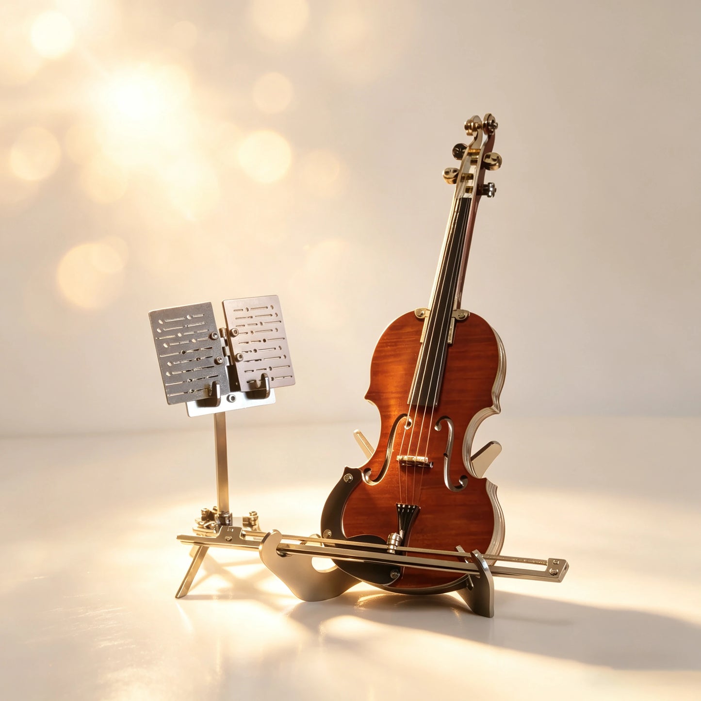Violin Serenade – Musical 3D Metal Model Kit, DIY Assembly Collectible – 135 Pieces