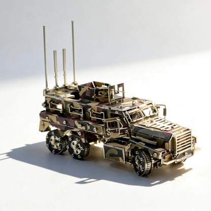 Cougar 6×6 MRAP – Camouflage 3D Metal Model Kit, DIY Assembly Collectible – 581 Pieces