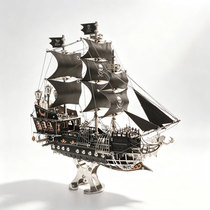 Pirate Ship – 3D Metal Model Kit, DIY Assembly Collectible – 420 Pieces