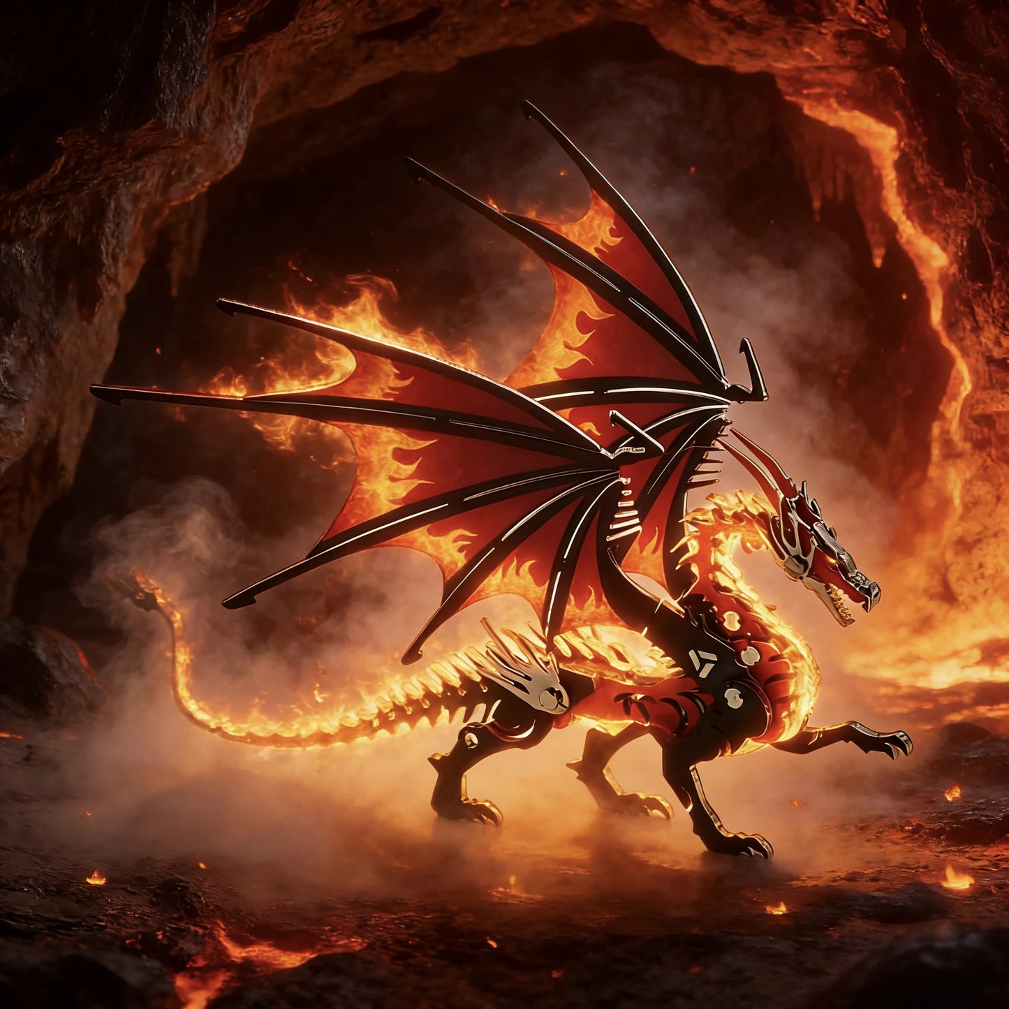 Elemental Dragon – Metal 3D Puzzle Model Kit
