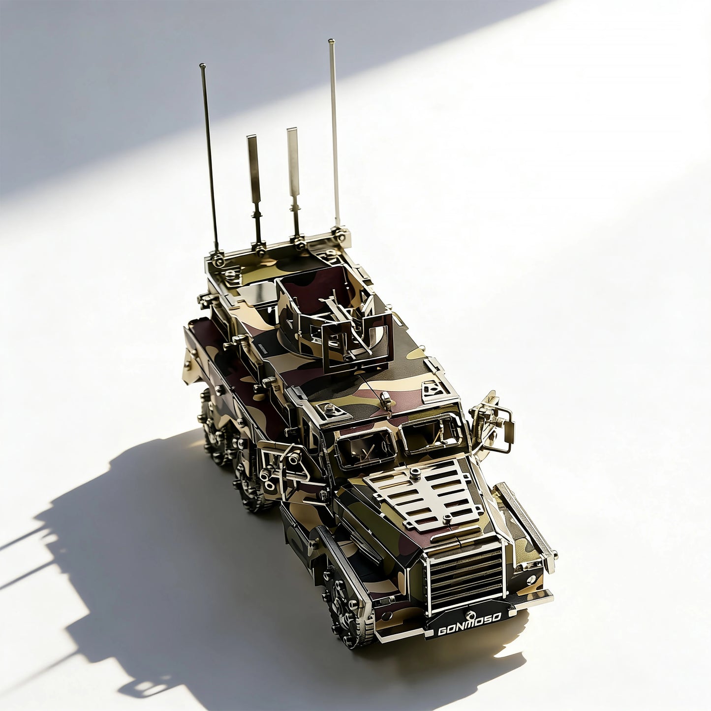 Cougar 6×6 MRAP – Camouflage 3D Metal Model Kit, DIY Assembly Collectible – 581 Pieces