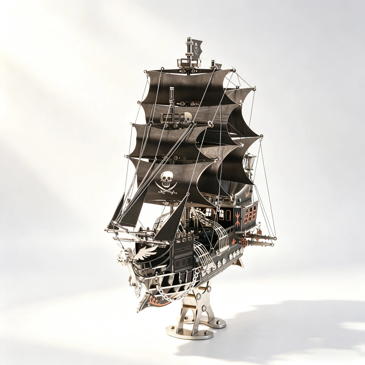 Pirate Ship – 3D Metal Model Kit, DIY Assembly Collectible – 420 Pieces
