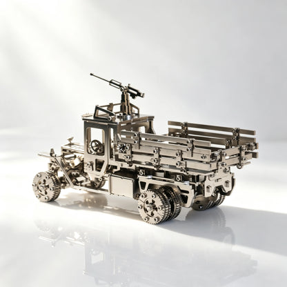 Iron Convoy – Mechanical Metal Model Kit, DIY Assembly Collectible – 556 Pieces