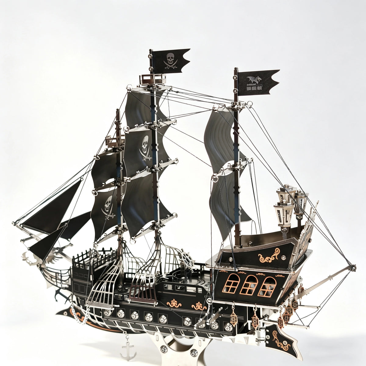 Pirate Ship – 3D Metal Model Kit, DIY Assembly Collectible – 420 Pieces