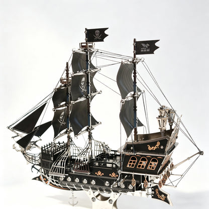 Pirate Ship – 3D Metal Model Kit, DIY Assembly Collectible – 420 Pieces