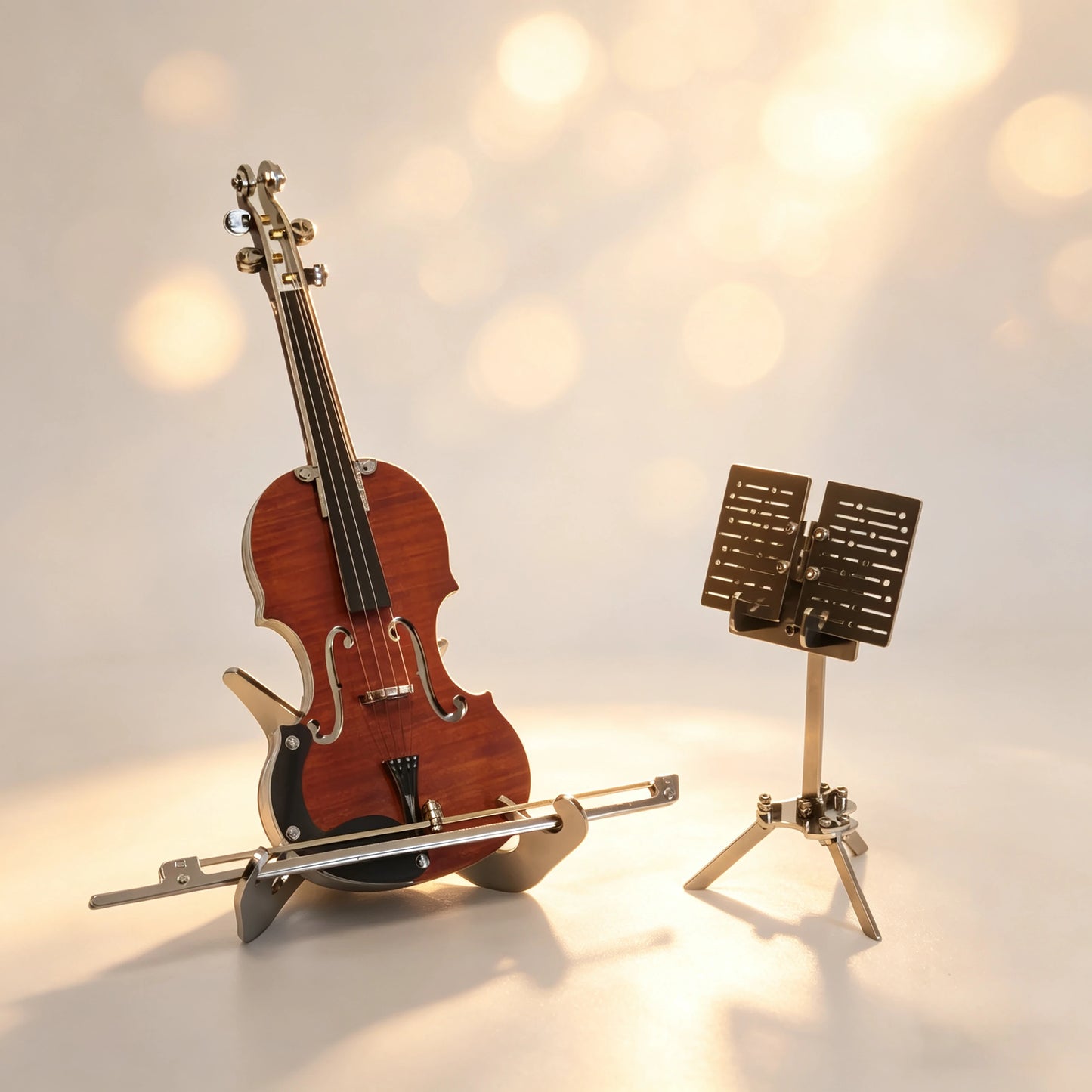 Violin Serenade – Musical 3D Metal Model Kit, DIY Assembly Collectible – 135 Pieces