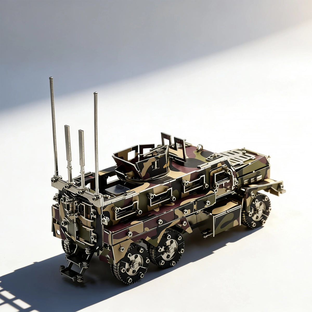 Cougar 6×6 MRAP – Camouflage 3D Metal Model Kit, DIY Assembly Collectible – 581 Pieces