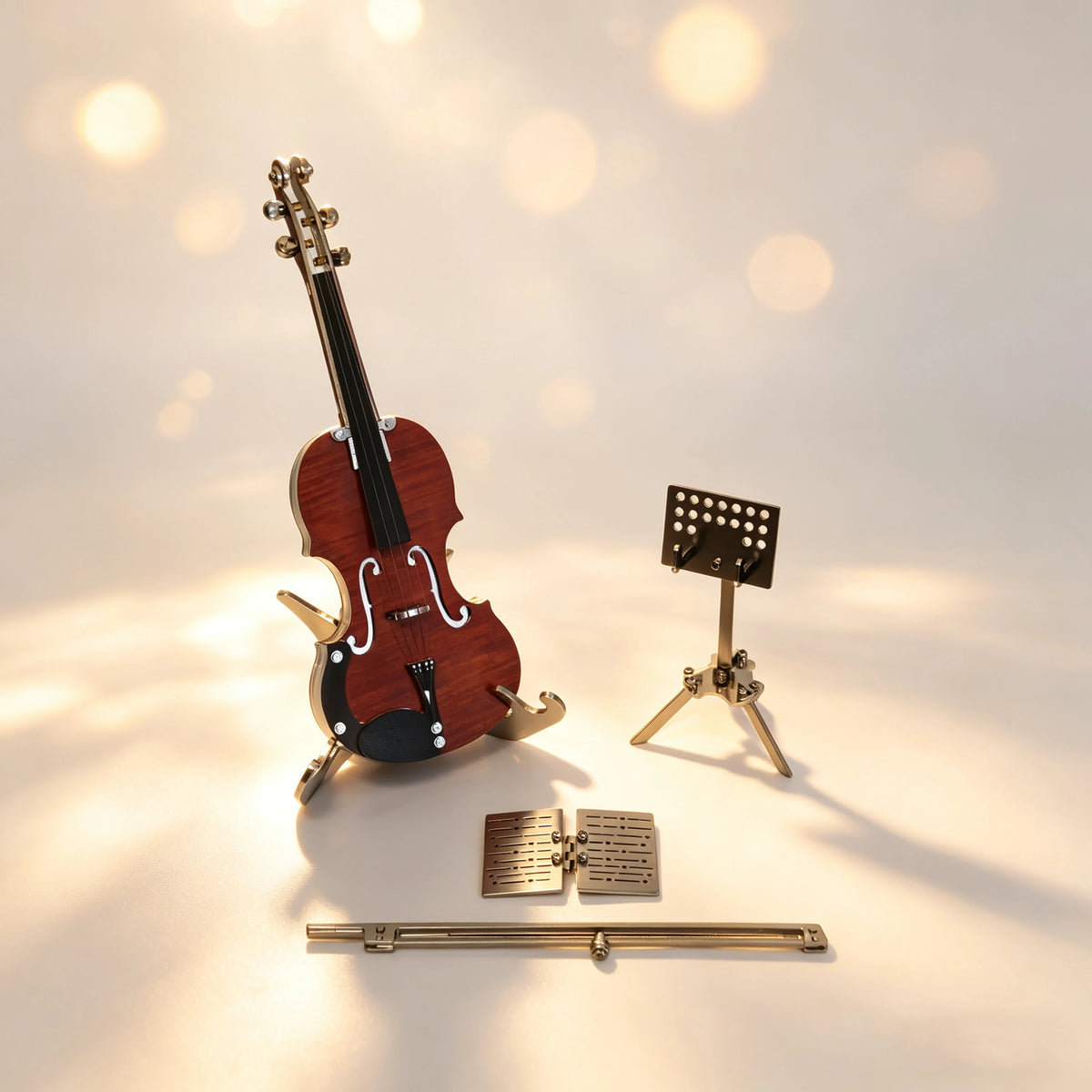 Violin Serenade – Musical 3D Metal Model Kit, DIY Assembly Collectible – 135 Pieces