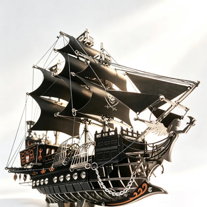 Pirate Ship – 3D Metal Model Kit, DIY Assembly Collectible – 420 Pieces