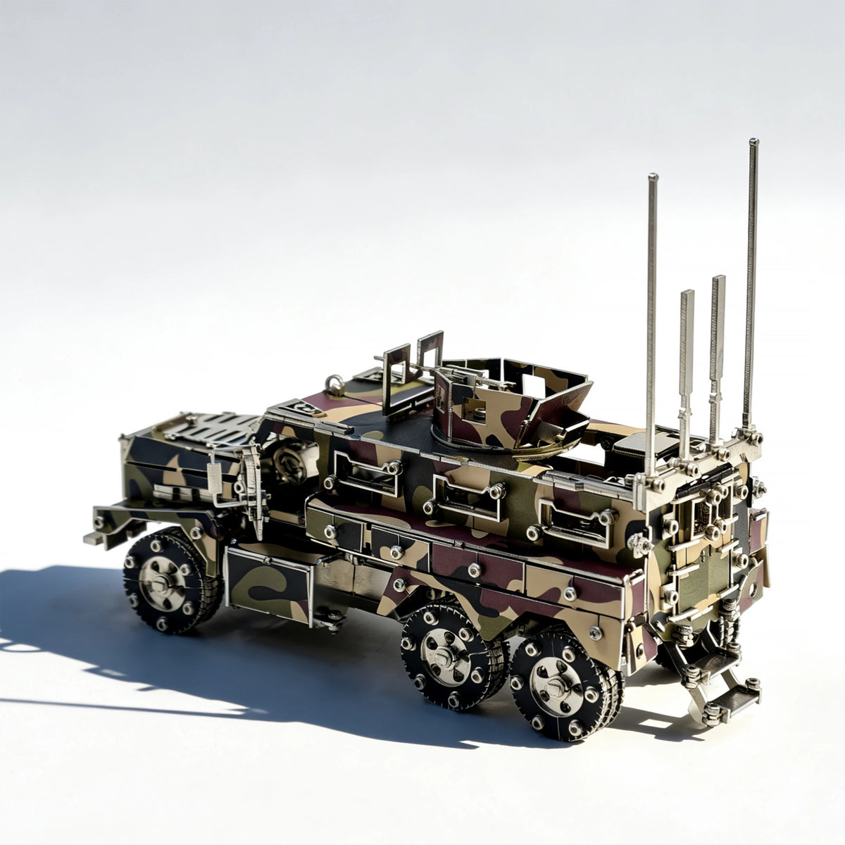 Cougar 6×6 MRAP – Camouflage 3D Metal Model Kit, DIY Assembly Collectible – 581 Pieces