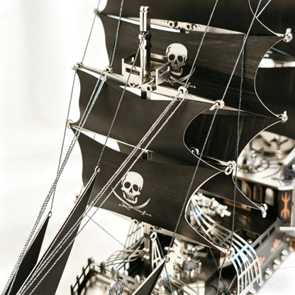 Pirate Ship – 3D Metal Model Kit, DIY Assembly Collectible – 420 Pieces