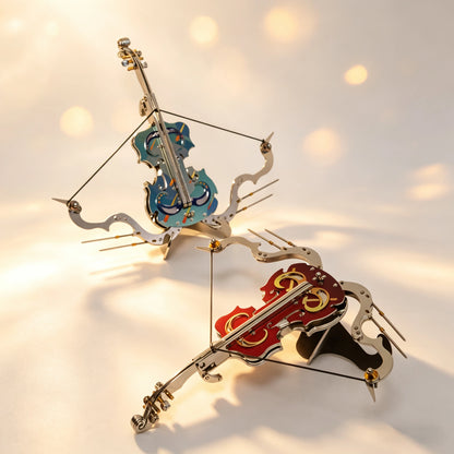 Violin Crossbow – 3D Metal Model Kit, DIY Assembly Collectible – 170 Pieces