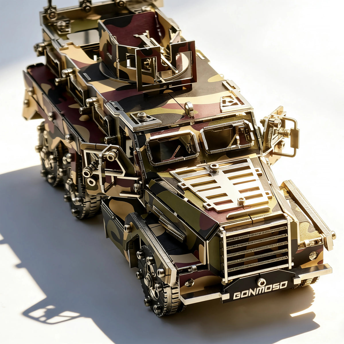 Cougar 6×6 MRAP – Camouflage 3D Metal Model Kit, DIY Assembly Collectible – 581 Pieces