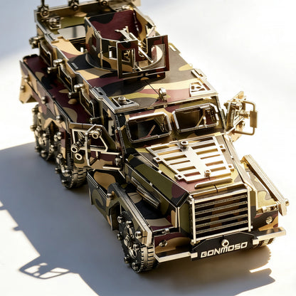 Cougar 6×6 MRAP – Camouflage 3D Metal Model Kit, DIY Assembly Collectible – 581 Pieces