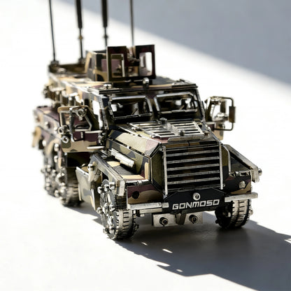 Cougar 6×6 MRAP – Camouflage 3D Metal Model Kit, DIY Assembly Collectible – 581 Pieces