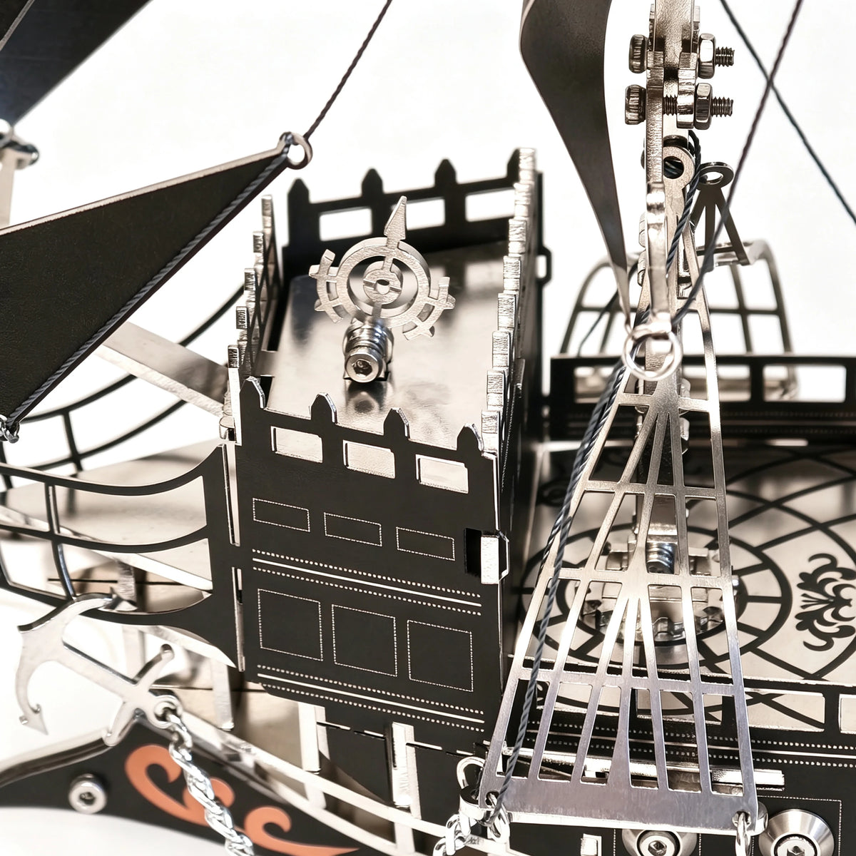Pirate Ship – 3D Metal Model Kit, DIY Assembly Collectible – 420 Pieces