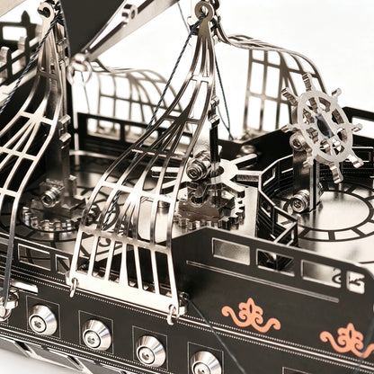 Pirate Ship – 3D Metal Model Kit, DIY Assembly Collectible – 420 Pieces