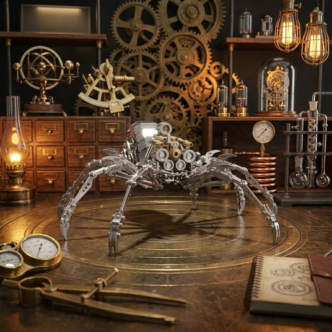 Spider King – Mechanical Metal Model Kit, DIY Assembly Collectible – 510 Pieces
