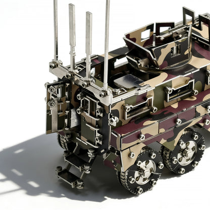 Cougar 6×6 MRAP – Camouflage 3D Metal Model Kit, DIY Assembly Collectible – 581 Pieces