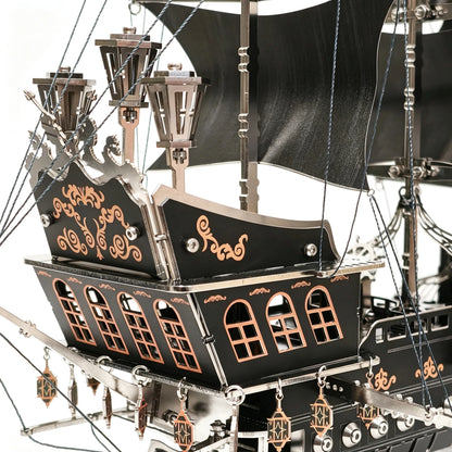 Pirate Ship – 3D Metal Model Kit, DIY Assembly Collectible – 420 Pieces