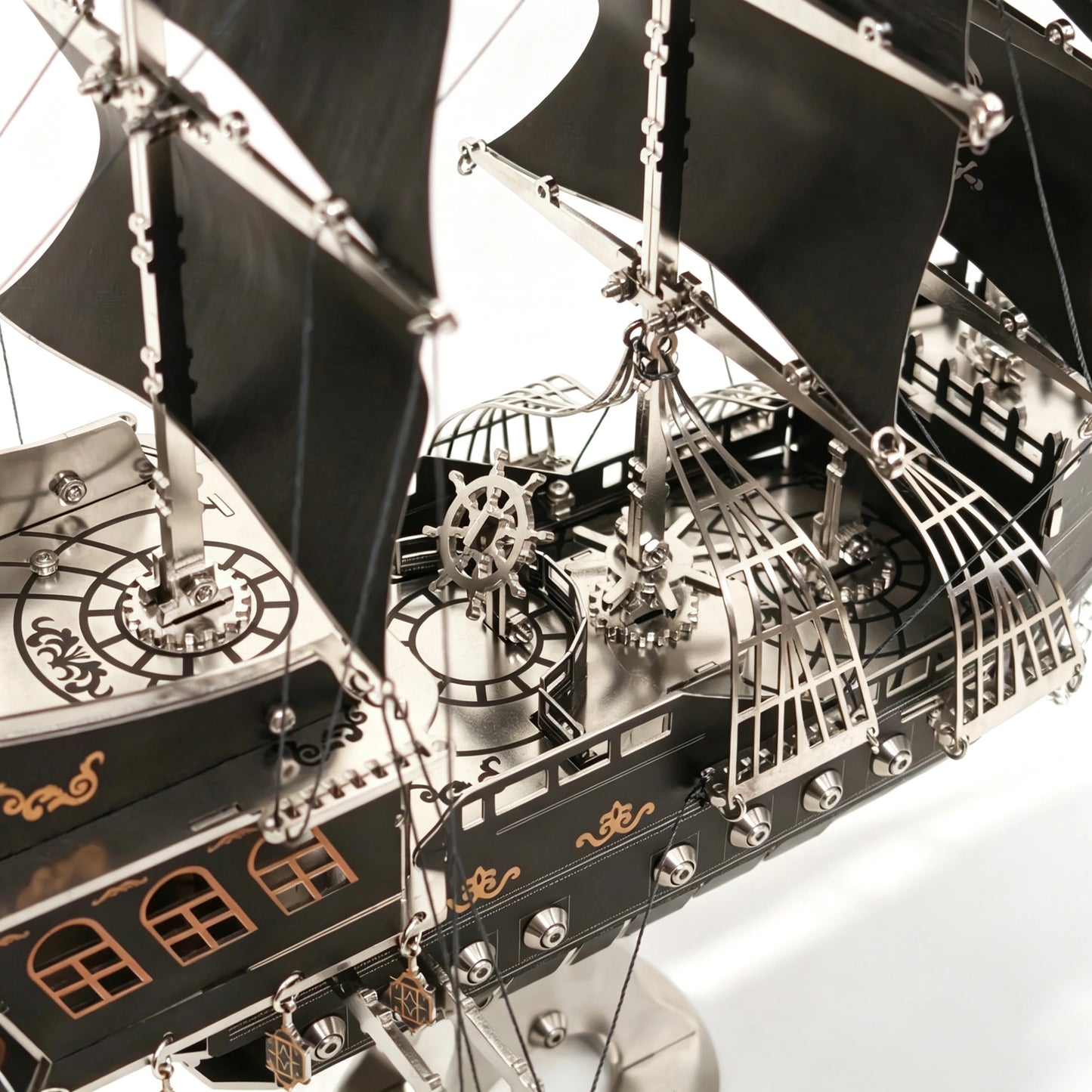 Pirate Ship – 3D Metal Model Kit, DIY Assembly Collectible – 420 Pieces