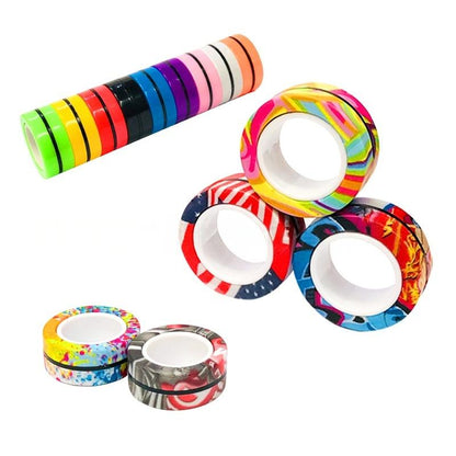 Magnetic Fidget Rings – Fun Stress Relief Toy for Kids & Adults
