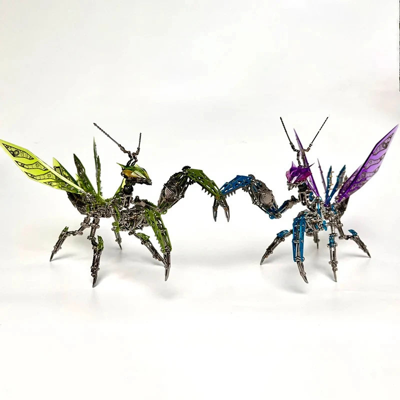 Praying Mantis King – Mechanical Metal Model Kit, DIY Assembly Collectible – 1109 Pieces