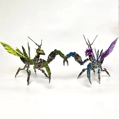 Praying Mantis King – Mechanical Metal Model Kit, DIY Assembly Collectible – 1109 Pieces