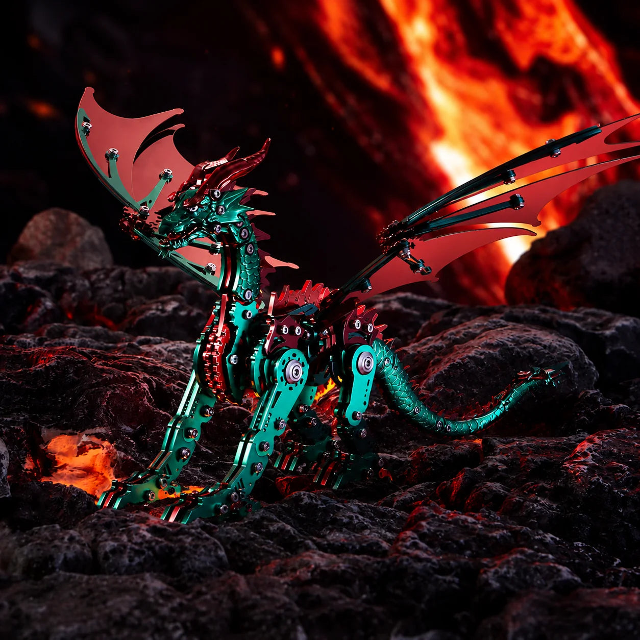 Mechanical Dragon Metal Model Kit – DIY 3D Puzzle Assembly