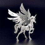 Little Unicorn – Mechanical Metal Model Kit, DIY Assembly Collectible – 23 Pieces