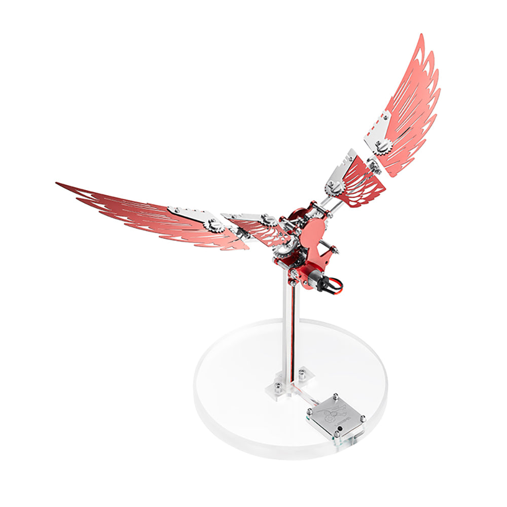 Inferno Wing – Mechanical Ornithopter Metal Model Kit, DIY Assembly Collectible – 124 Pieces