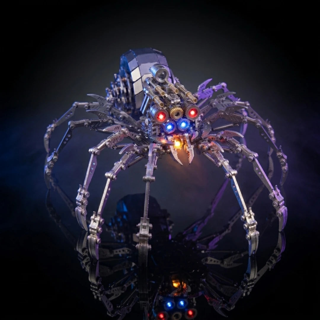 Spider King – Mechanical Metal Model Kit, DIY Assembly Collectible – 510 Pieces