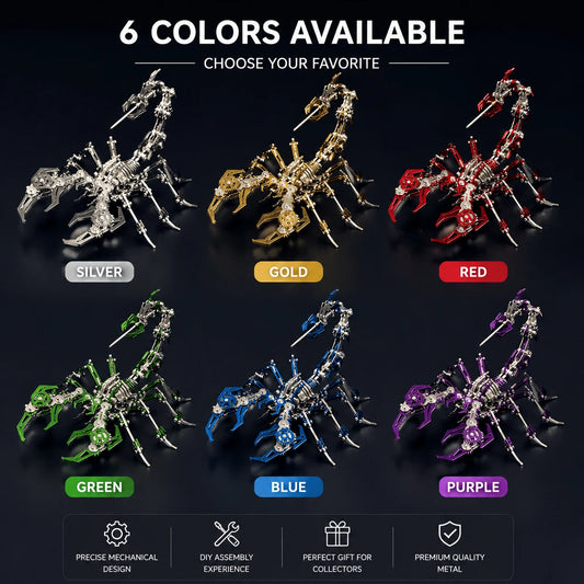 Phantom Scorpion – Mechanical Metal Model Kit, DIY Assembly Collectible – 454 Pieces