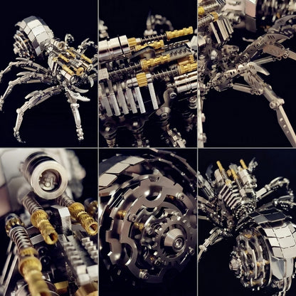 Spider King – Mechanical Metal Model Kit, DIY Assembly Collectible – 510 Pieces