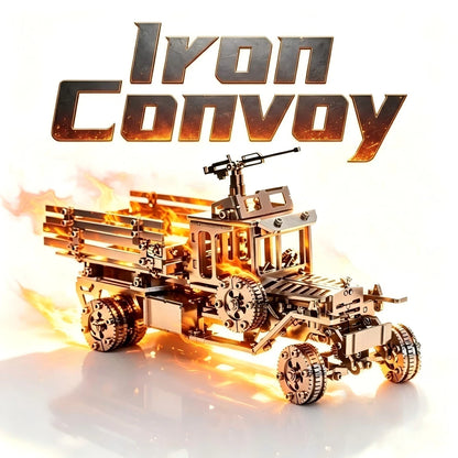 Iron Convoy – Mechanical Metal Model Kit, DIY Assembly Collectible – 556 Pieces