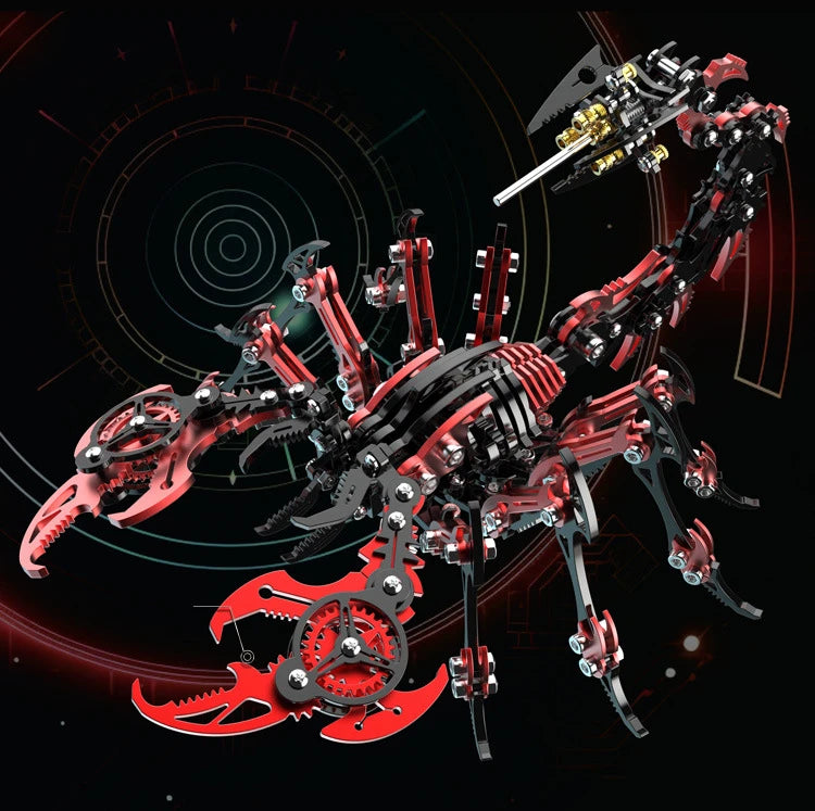 Inferno Skorpion – Mechanischer Metallmodellbausatz, DIY-Sammlerstück zum Zusammenbauen – 454 Teile