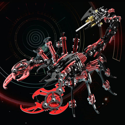 Inferno Skorpion – Mechanischer Metallmodellbausatz, DIY-Sammlerstück zum Zusammenbauen – 454 Teile