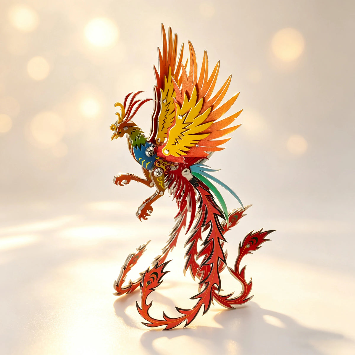 Phoenix Plus – 3D Metal Model Kit, DIY Assembly Collectible – 110 Pieces