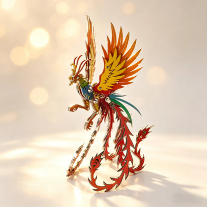 Phoenix Plus – 3D Metal Model Kit, DIY Assembly Collectible – 110 Pieces