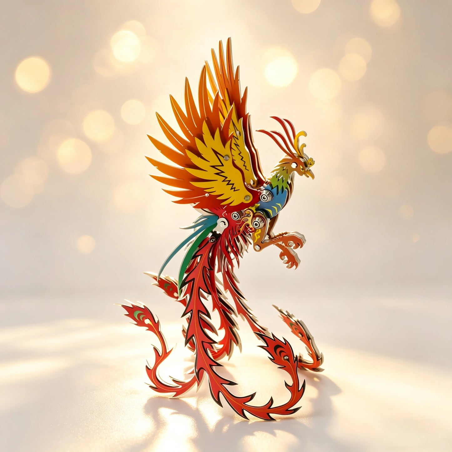 Phoenix Plus – 3D Metal Model Kit, DIY Assembly Collectible – 110 Pieces