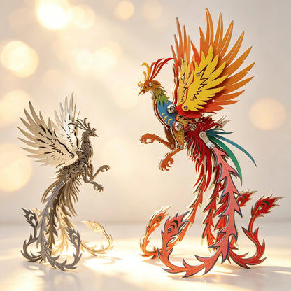 Phoenix Plus – 3D Metal Model Kit, DIY Assembly Collectible – 110 Pieces