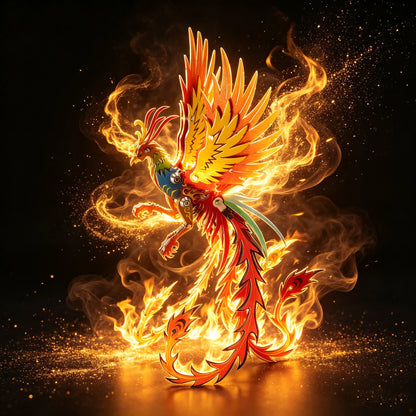 Phoenix Plus – 3D Metal Model Kit, DIY Assembly Collectible – 110 Pieces