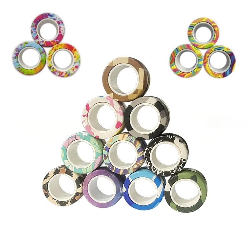 Magnetic Fidget Rings – Fun Stress Relief Toy for Kids & Adults