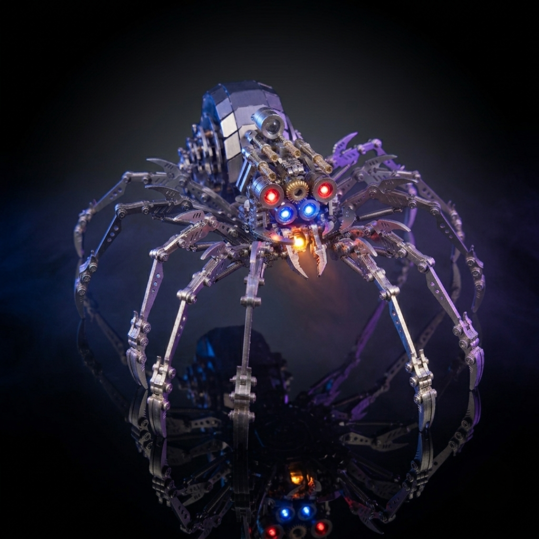 Spider King 3D Metal Puzzle Model Kit – 510 Pieces DIY Mechanical Assembly Toy