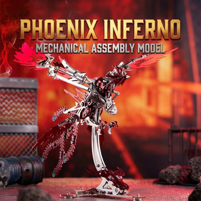 Mechanical Phoenix – Mechanical Metal Model Kit, DIY Assembly Collectible – 358 Pieces