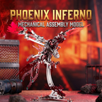 Mechanical Phoenix – Mechanical Metal Model Kit, DIY Assembly Collectible – 358 Pieces