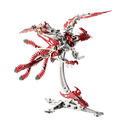Mechanical Phoenix – Mechanical Metal Model Kit, DIY Assembly Collectible – 358 Pieces
