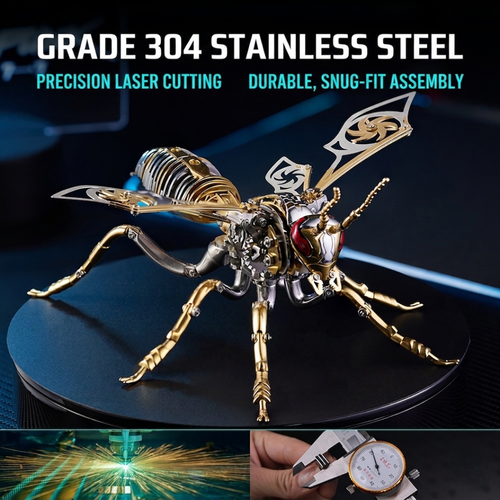 Hornissenkönig – Mechanischer Metallmodellbausatz, DIY-Sammlerstück – 314 Teile