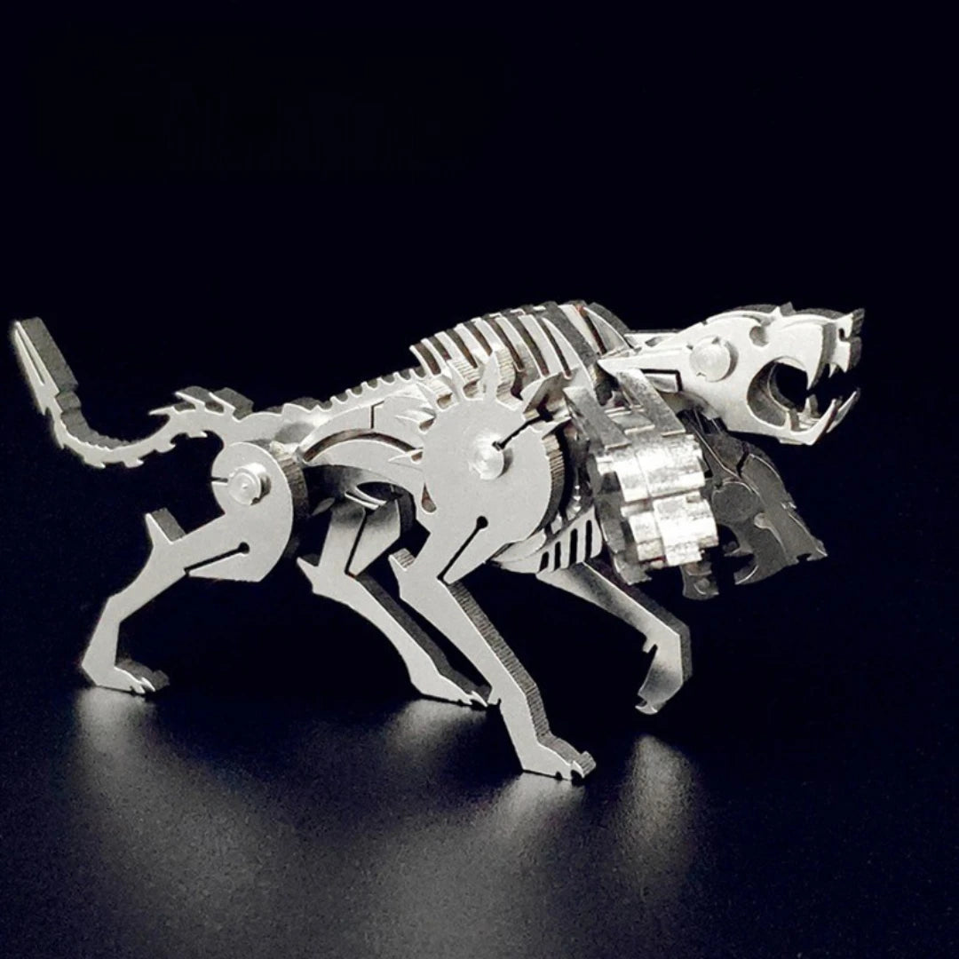 Infernal Cerberus – Mechanical Metal Model Kit, DIY Assembly Collectible – 25 Pieces